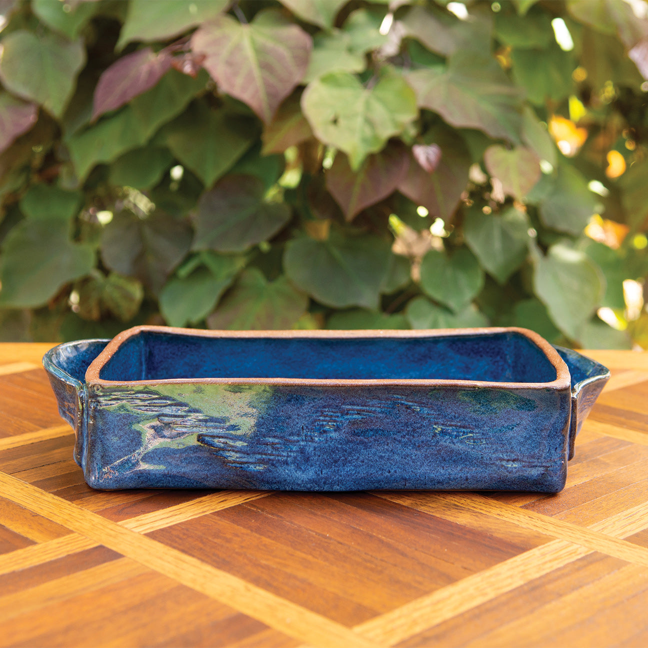 10.5” Wonky Brownie Dish in Denim
