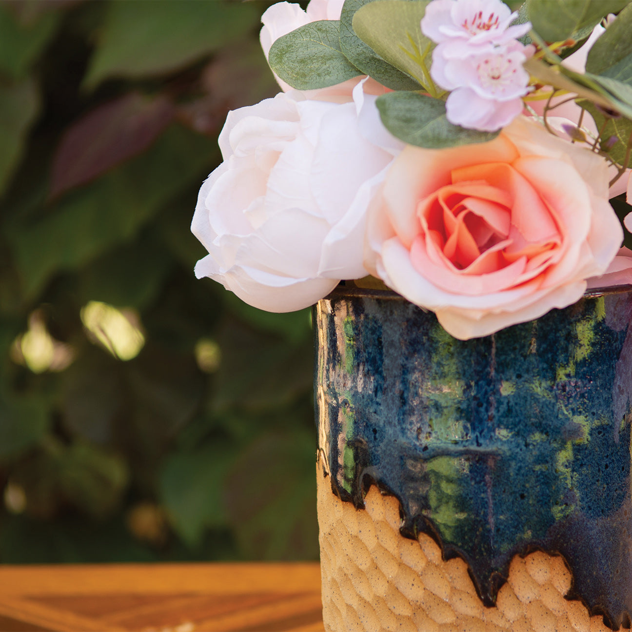5” Carved Beach Vase
