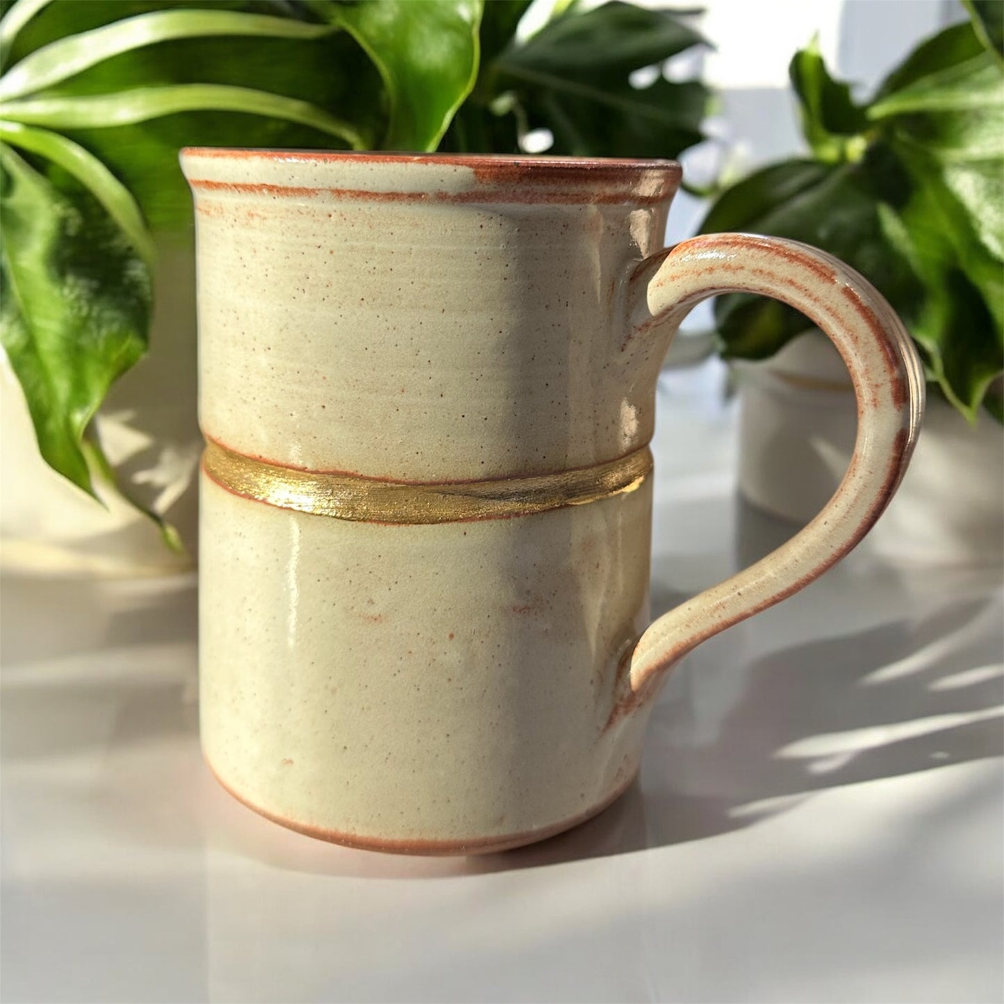Cream Gold Otigiri Style Mug