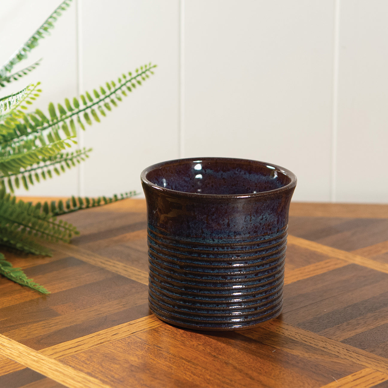 Tin Can Pen Cup- Eggplant