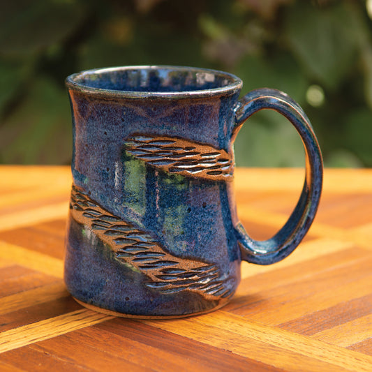 14oz Spiral Denim Wave Mug