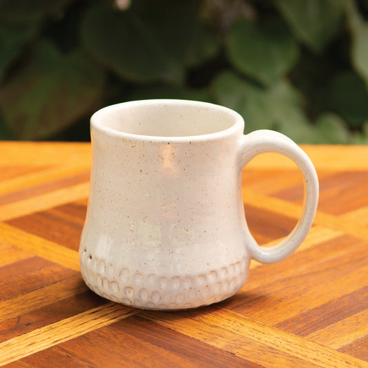 14oz Cream Chicken Peck Bottom Mug