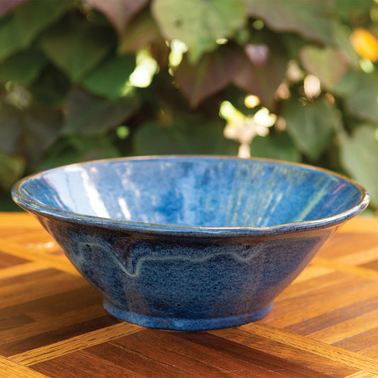 9.75” Across Denim Wide Mouth Serving Bowl