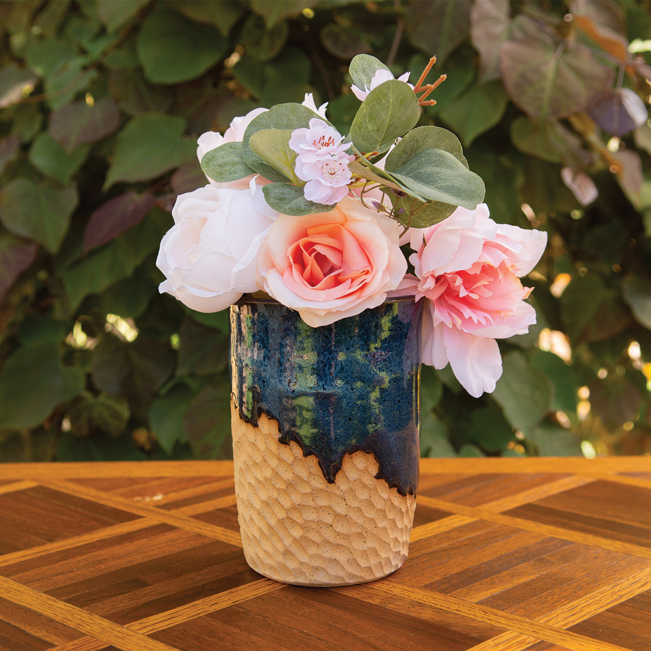 5” Carved Beach Vase