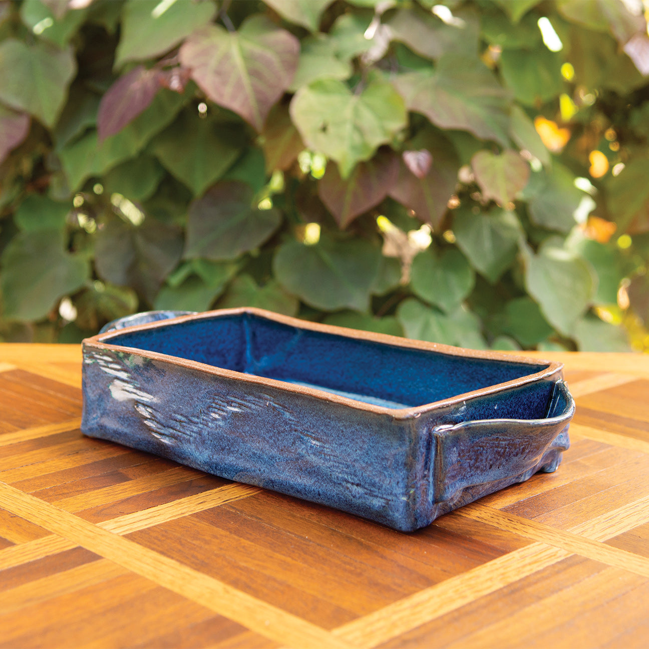 10.5” Wonky Brownie Dish in Denim
