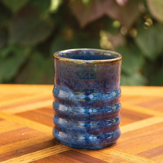 12oz Denim Blue Bubble Tumbler