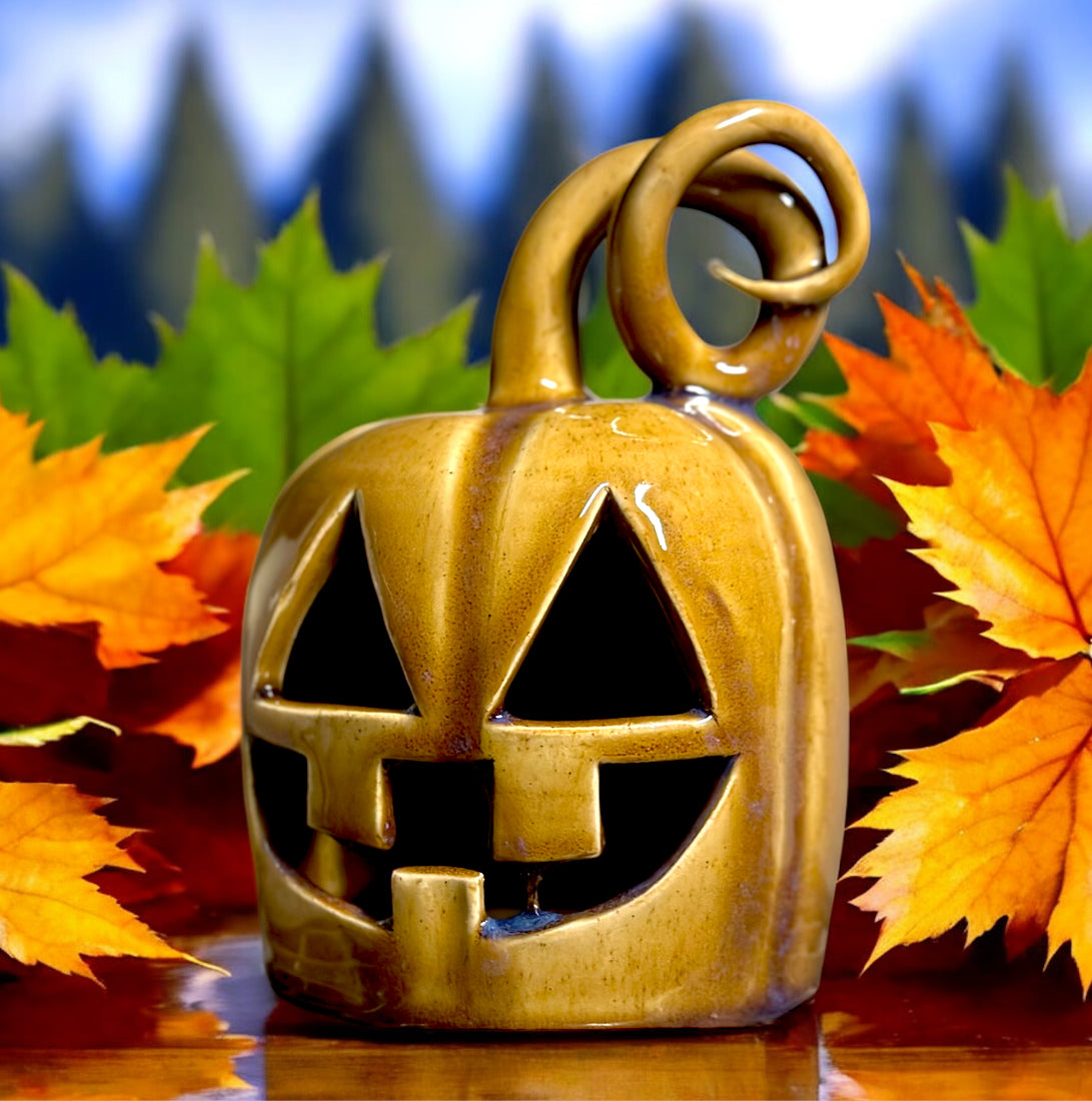 Orange Sunset Skinny Jack-O-Lantern