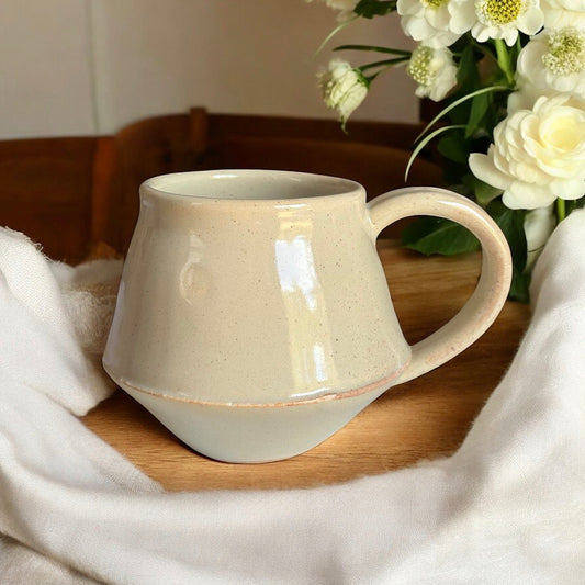 Cream Tall UFO Mug