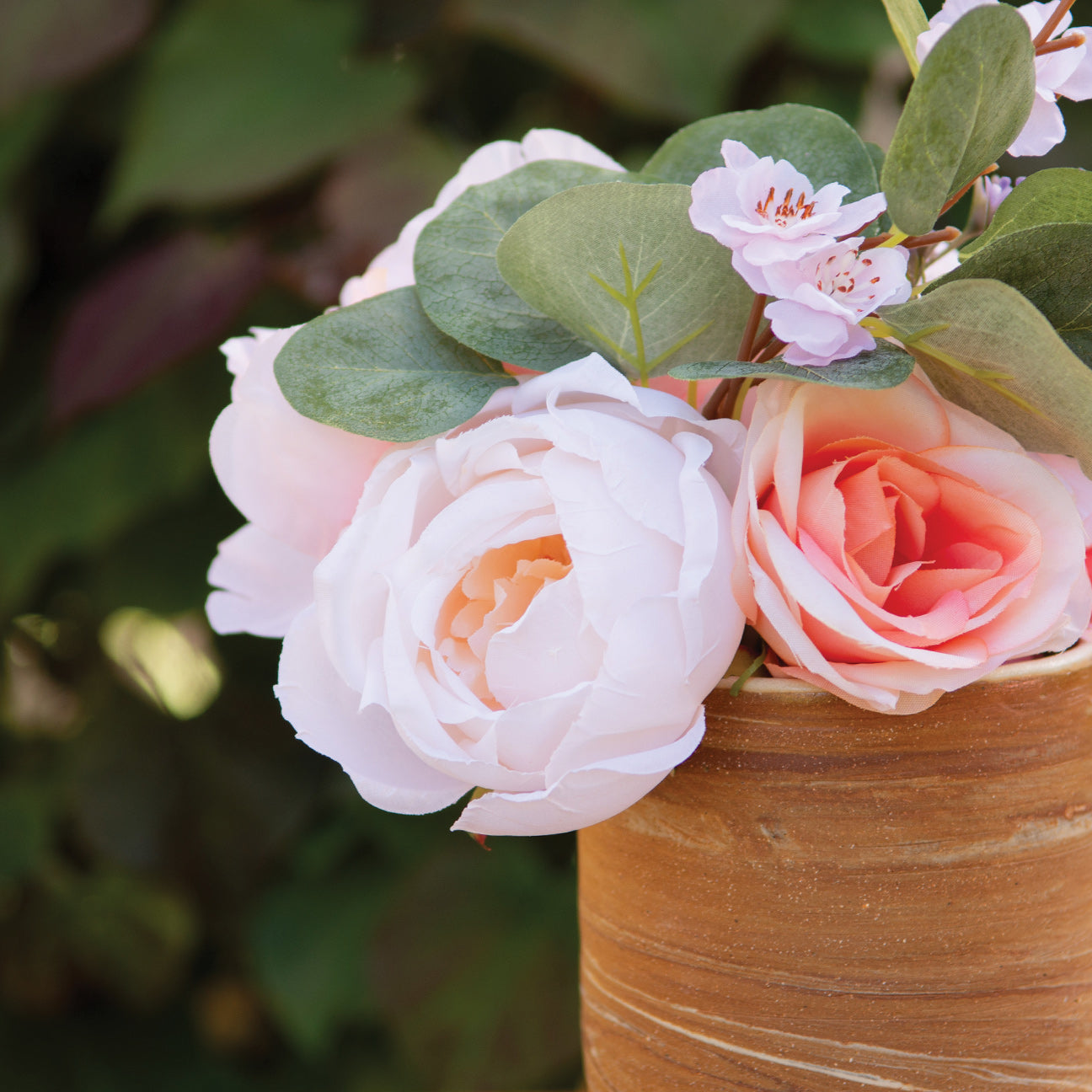4.5” Cream Marbled Vase - Elegant Home Decor Accent