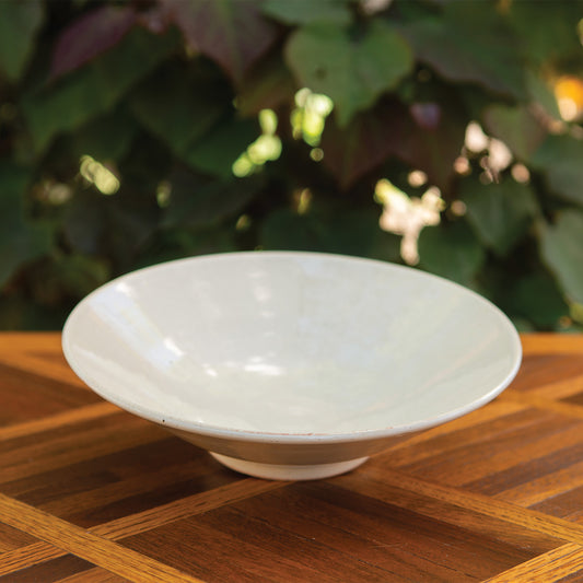 10.25” Cream Wide Mouth Bowl 2
