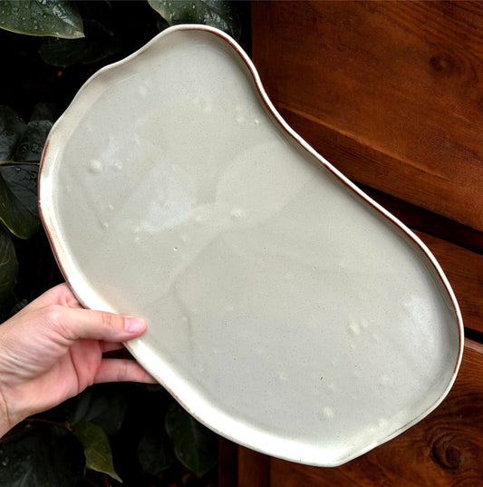 Cream Wonky Platter
