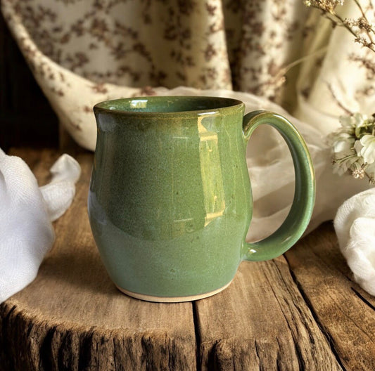 Olan's Green Wide Belly Mug