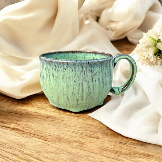 Spearmint Leopard Soup Mug