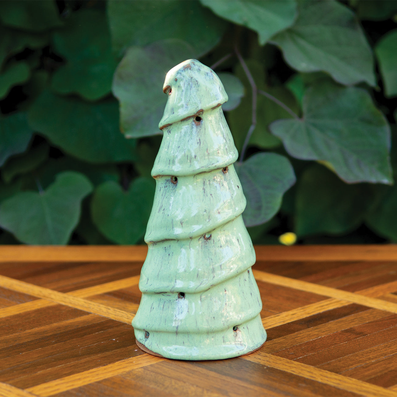 Spearmint Green Christmas Tree Votive