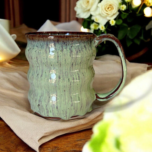Spearmint Leopard Bubble Mug