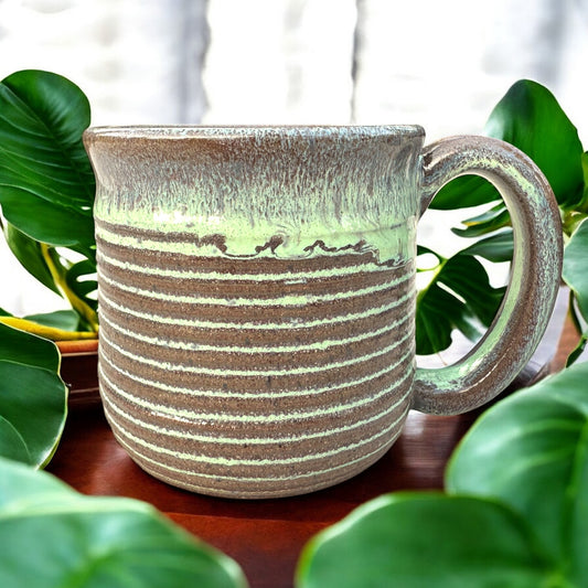 Spearmint Leopard Tin Can Mug