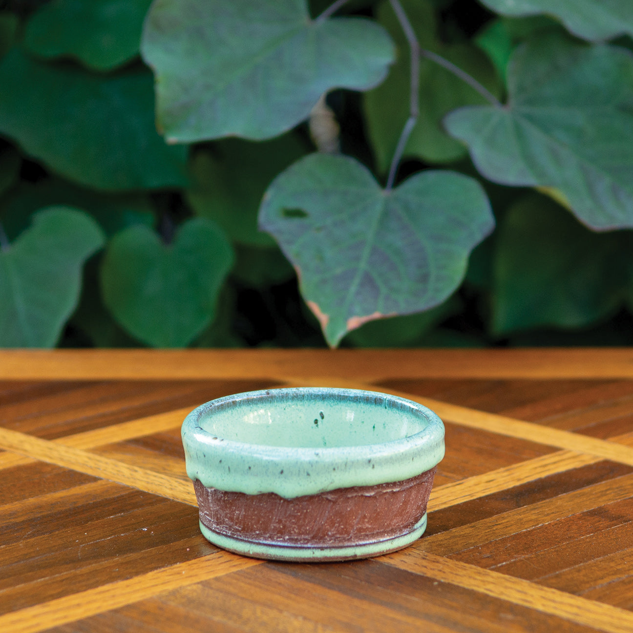 Spearmint Green Textured Soufflé or Sauce Dish